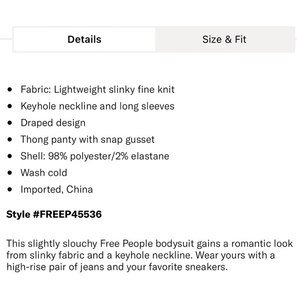 Free People Kaya Bodysuit - Picture 13 of 13